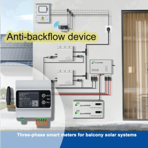 Anti Counter Current Balkonkraftwerk Mit Speicher Zero Power Feed Baclony Solar System 1600W